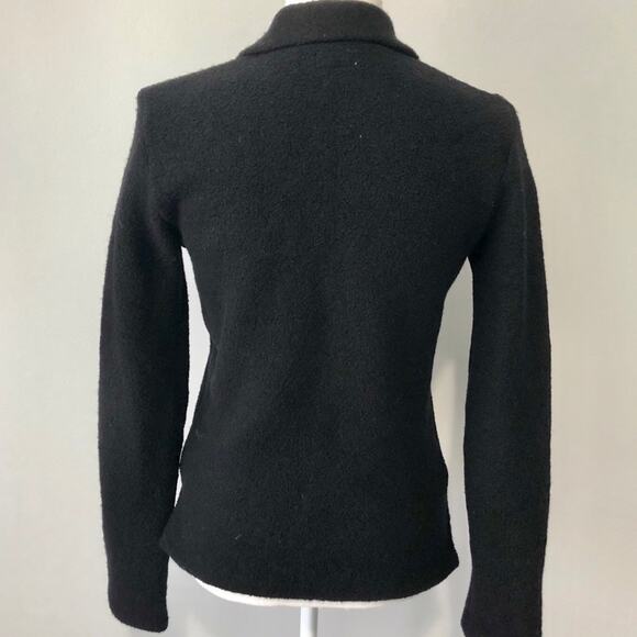 J Crew wool black button down jacket  Size small preppy classic - Picture 4 of 6